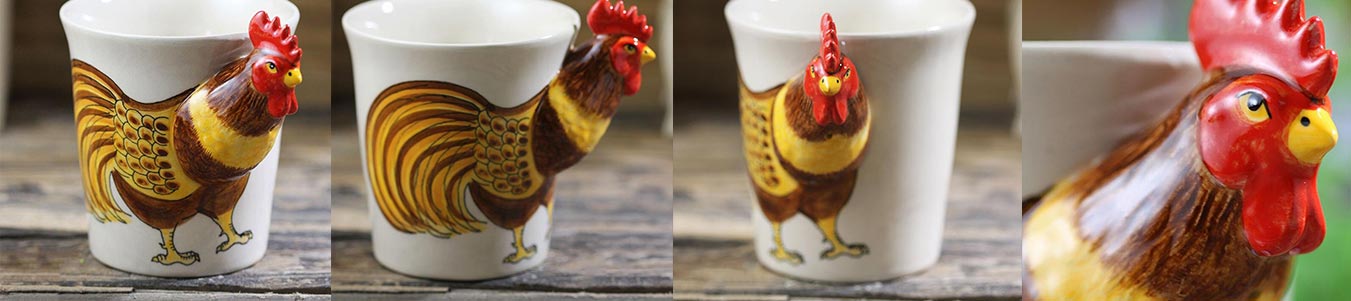 TASSE ET MUG COQ - Le Petit Fermier