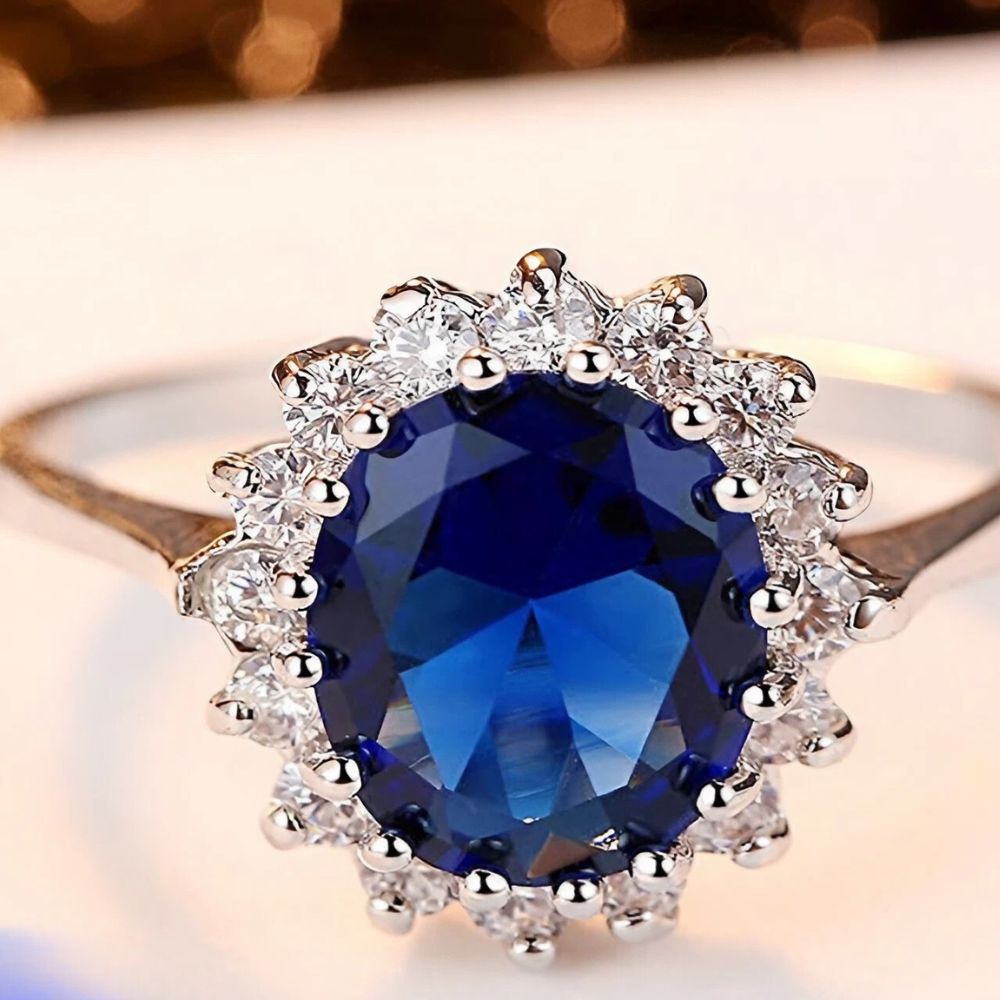 Bague marguerite saphir - Le Petit Fermier