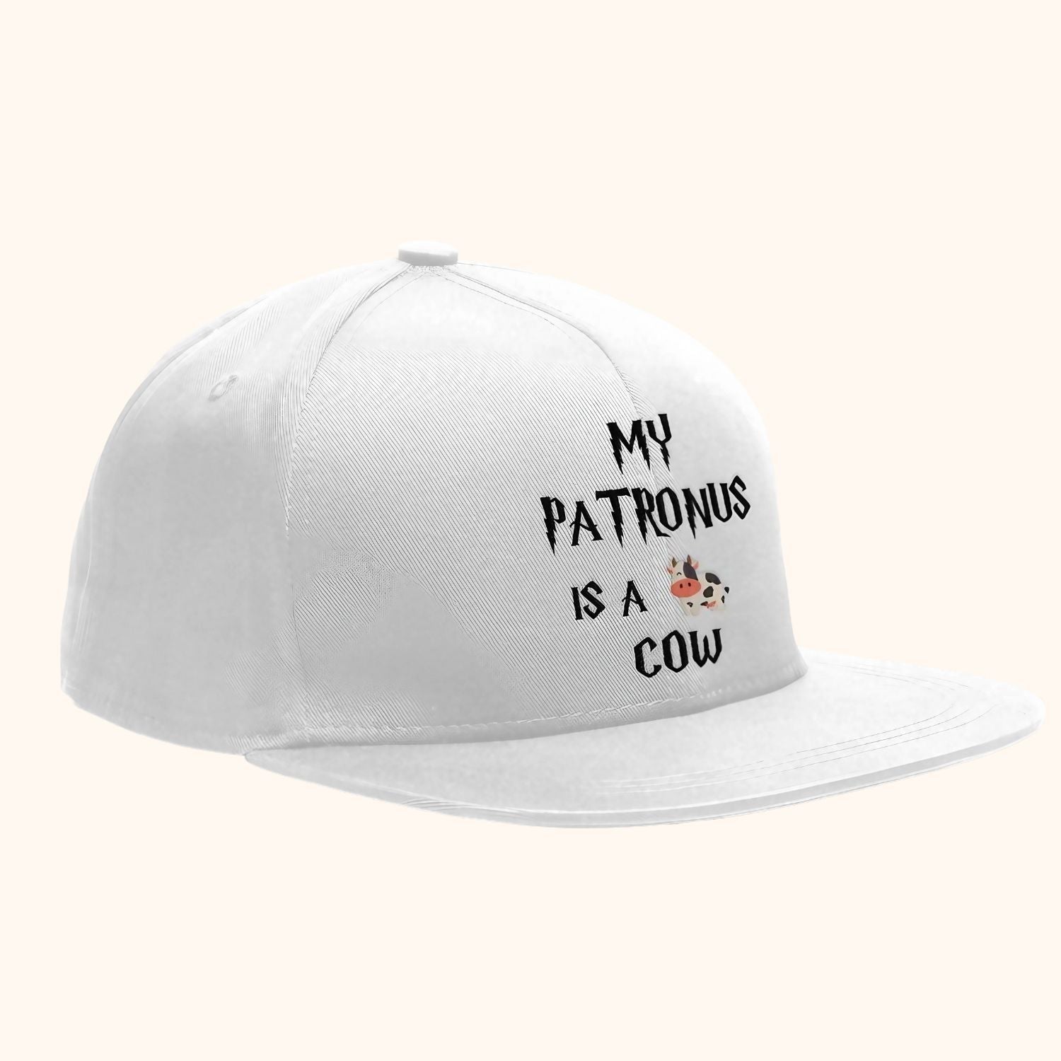 Caquette blanche my patronus is a cow