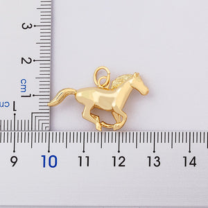 Pendentif cheval or - Le Petit Fermier