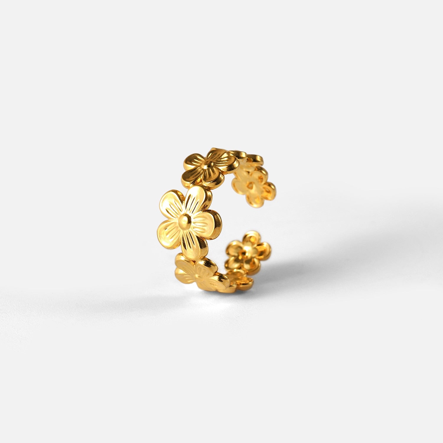 Bague fleur or