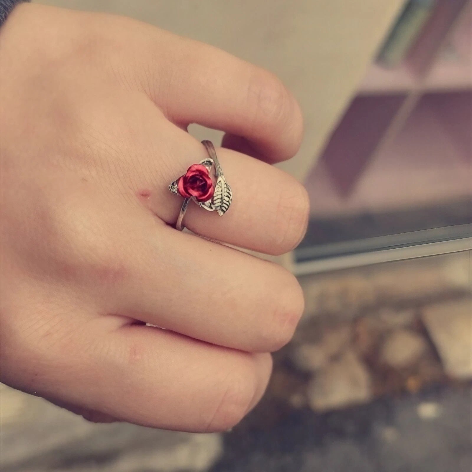 Bague rose
