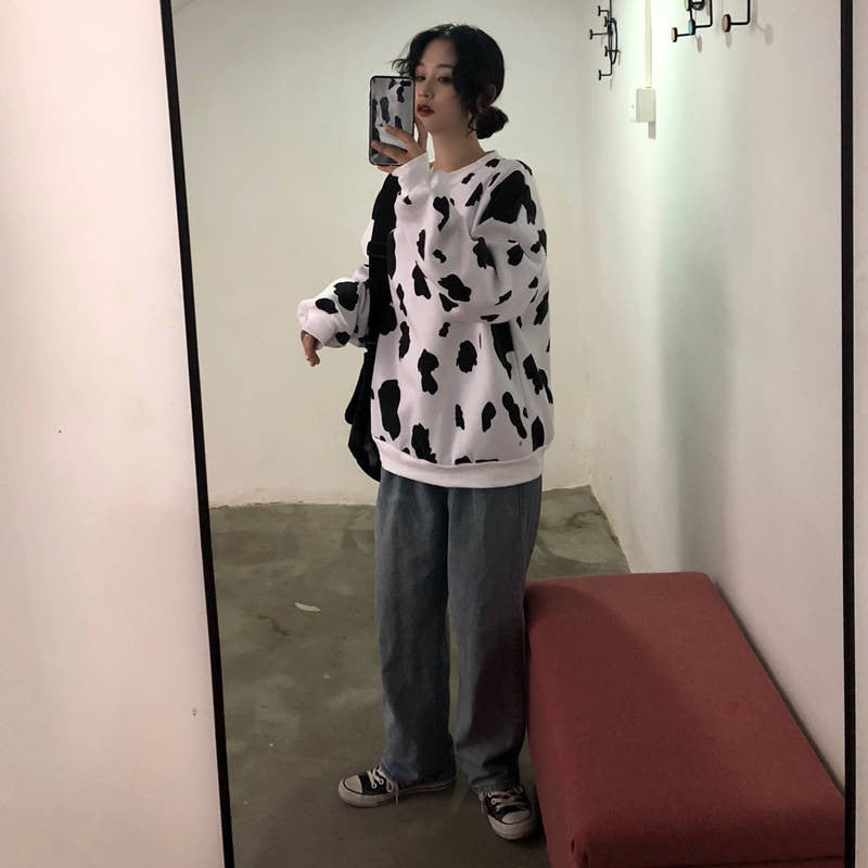 Sweat plaid vache - Le Petit Fermier