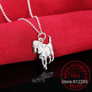 Pendentif cheval argent - Le Petit Fermier