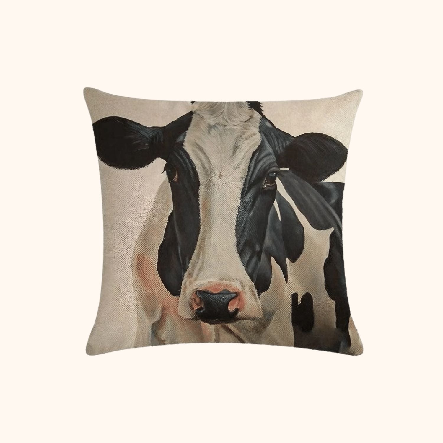 Housse de coussin vache laitière