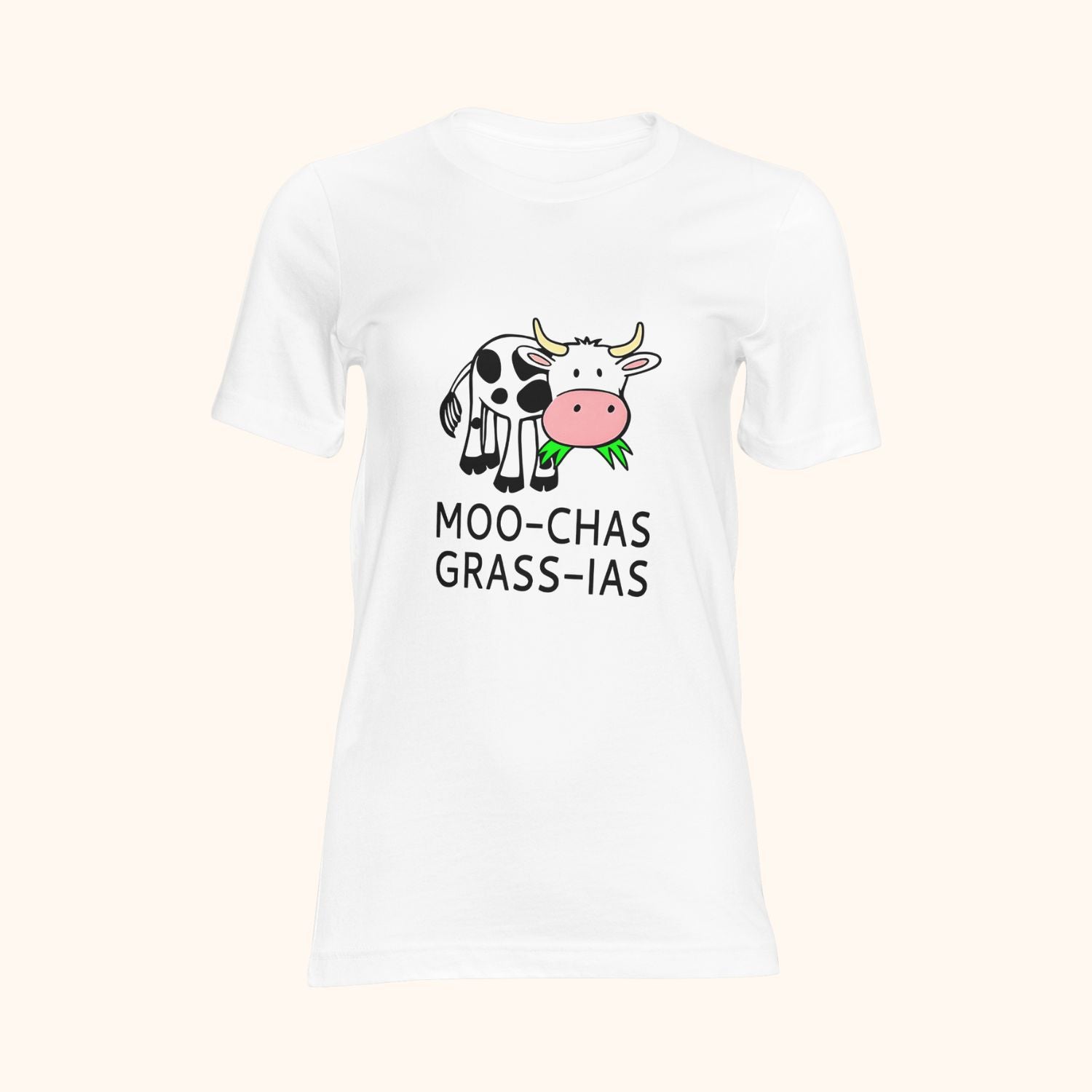 T-shirt vache MOO-CHAS GRASS-IAS
