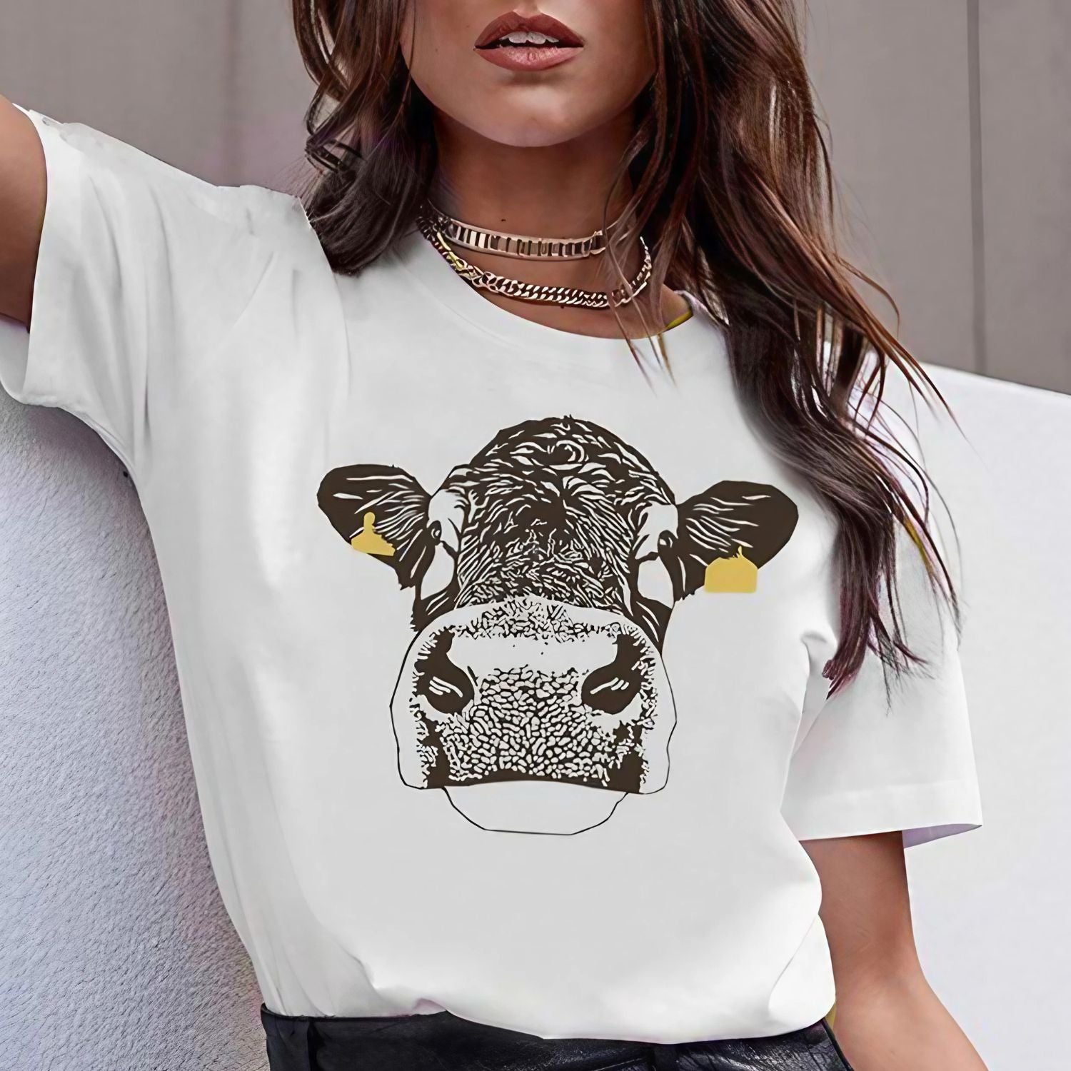 T-shirt vache limousine