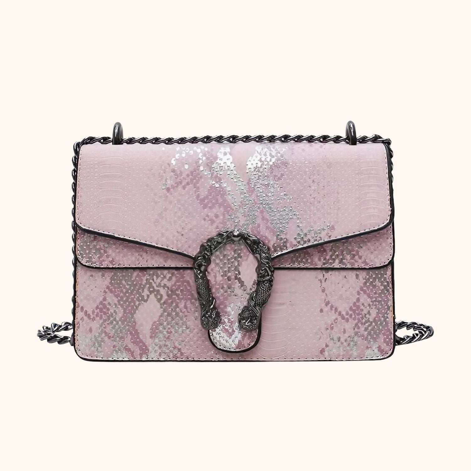 Sac à main rose fer à cheval