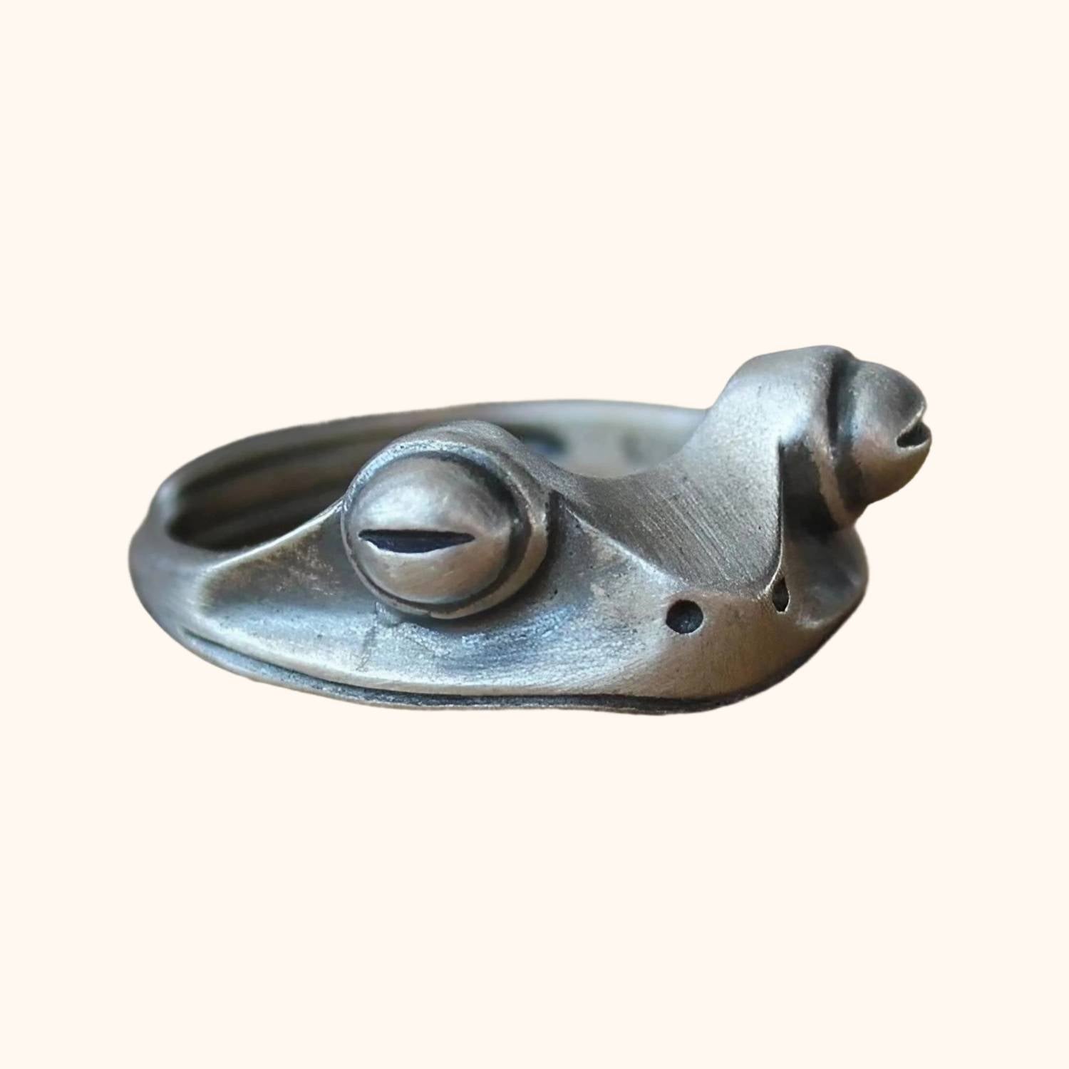 Bague tête de grenouille
