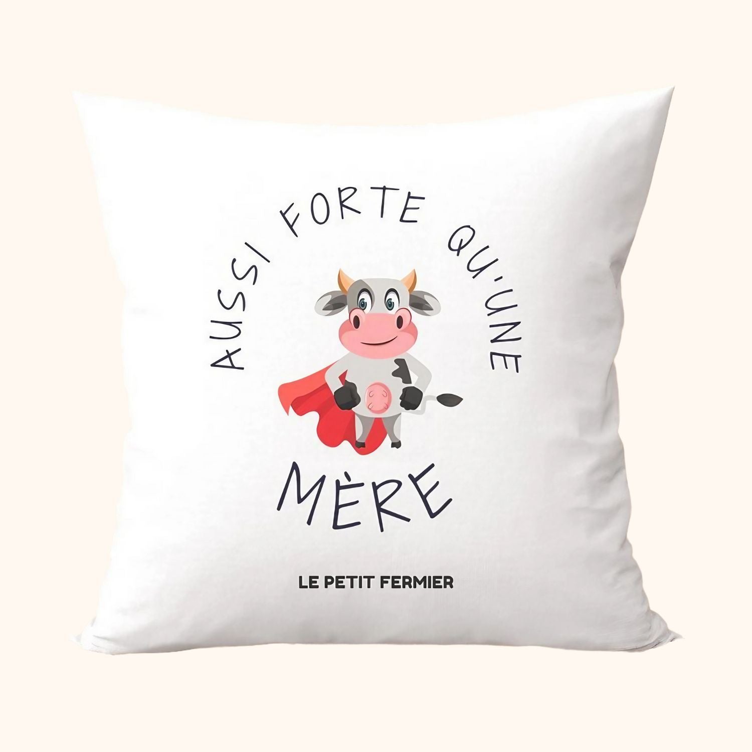Housse de coussin aussi forte qu'une mère