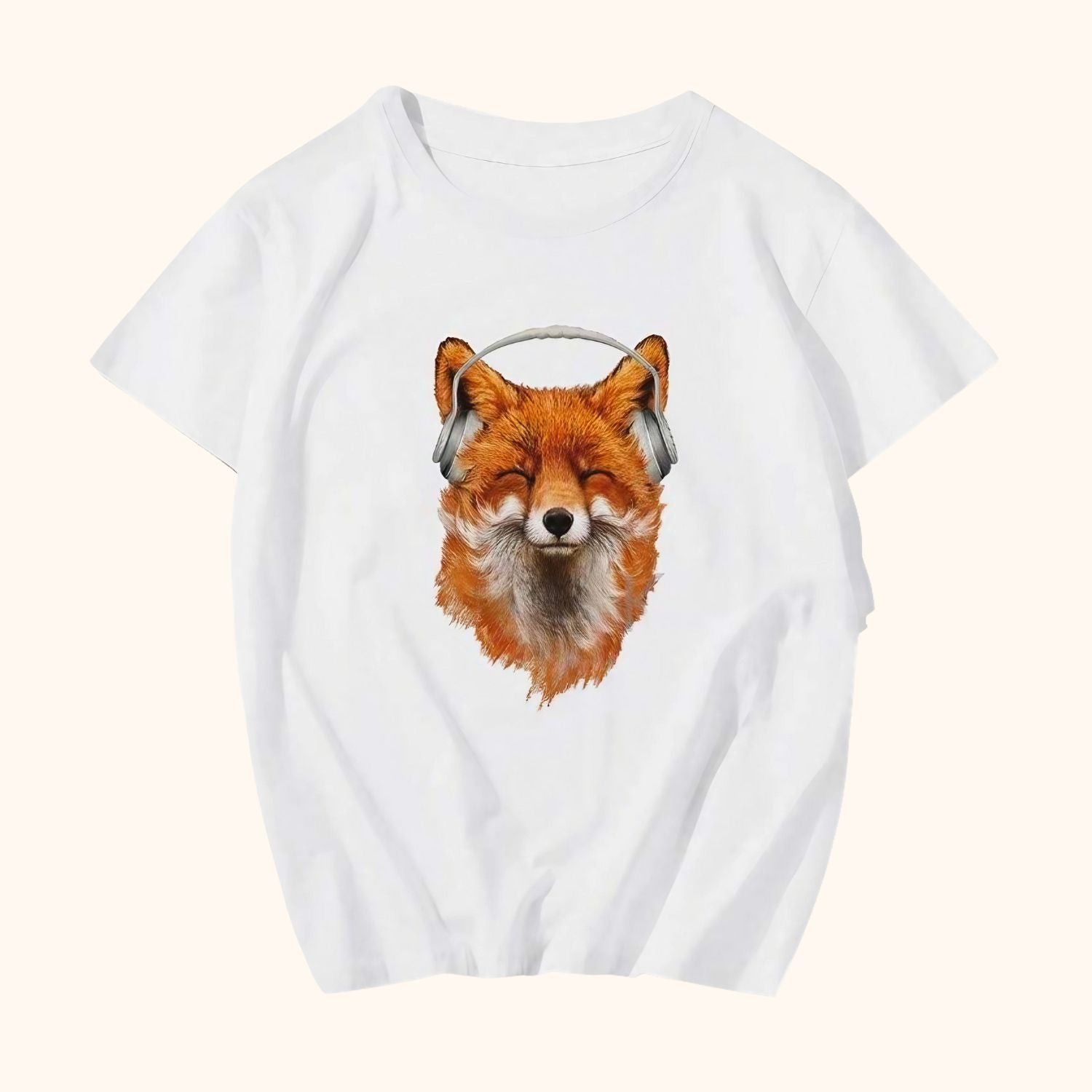 T-shirt le renard et son casque