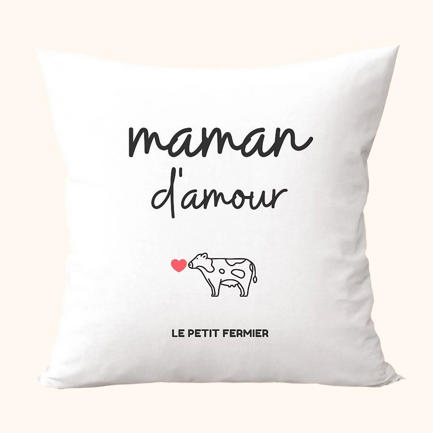 Housse de coussin maman d'amour