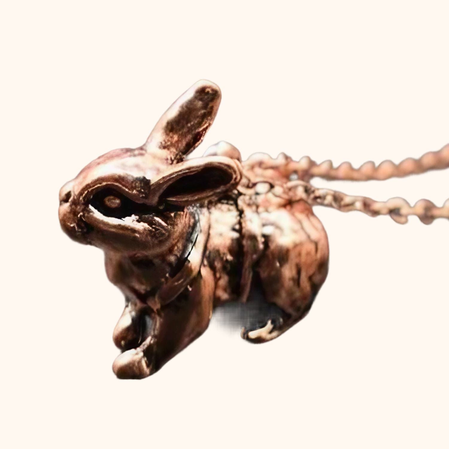 Collier lapin ultra réaliste