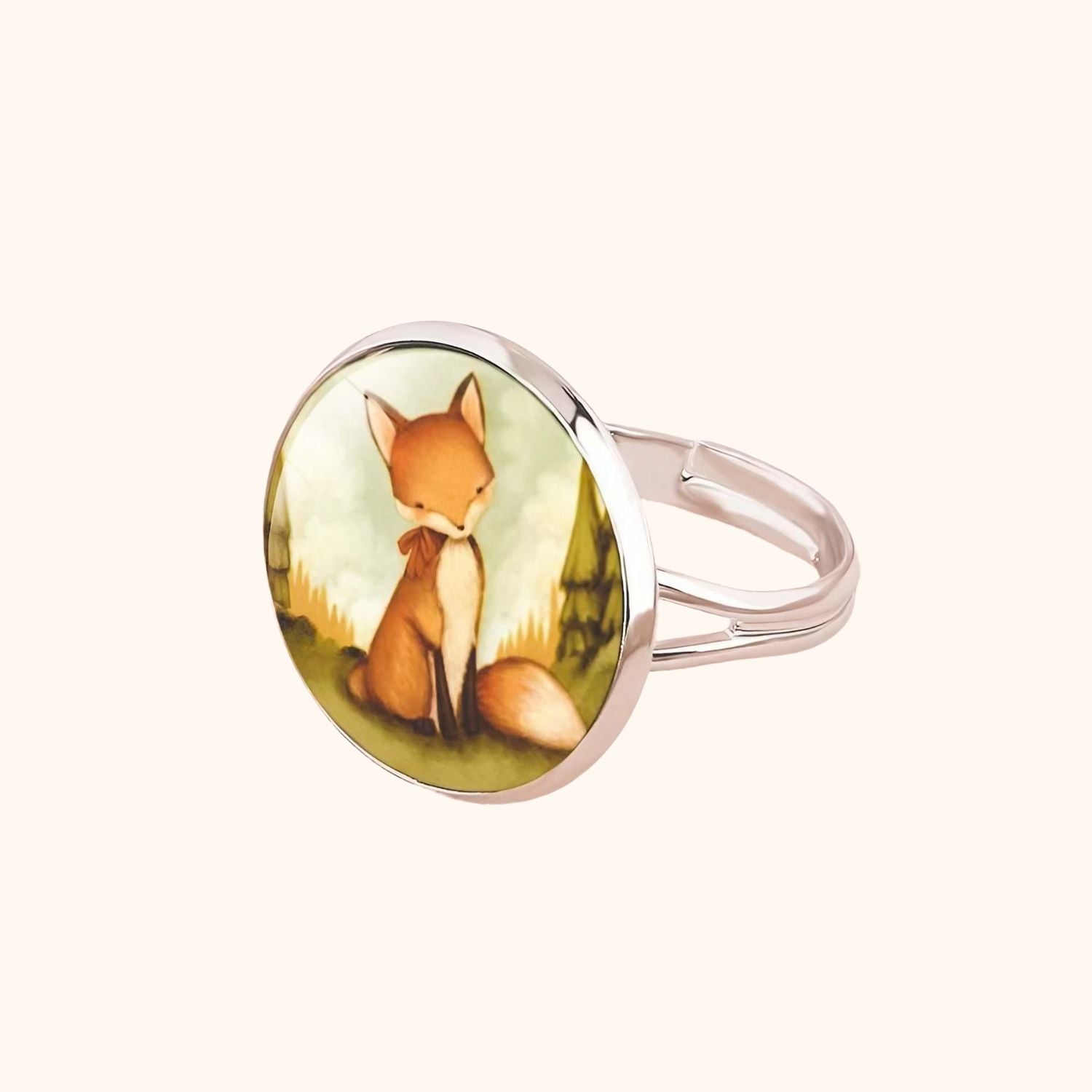 Bague renard dessin animé