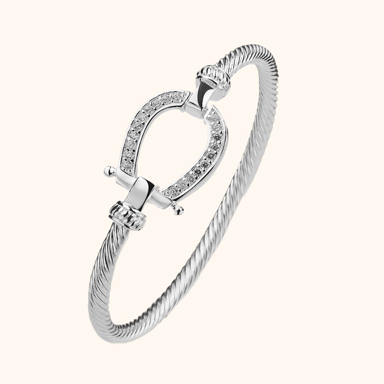 Bracelet Vintage Cheval En Argent Sterling 925 - Longueur 7 Pouces - Occasion Très Bon État