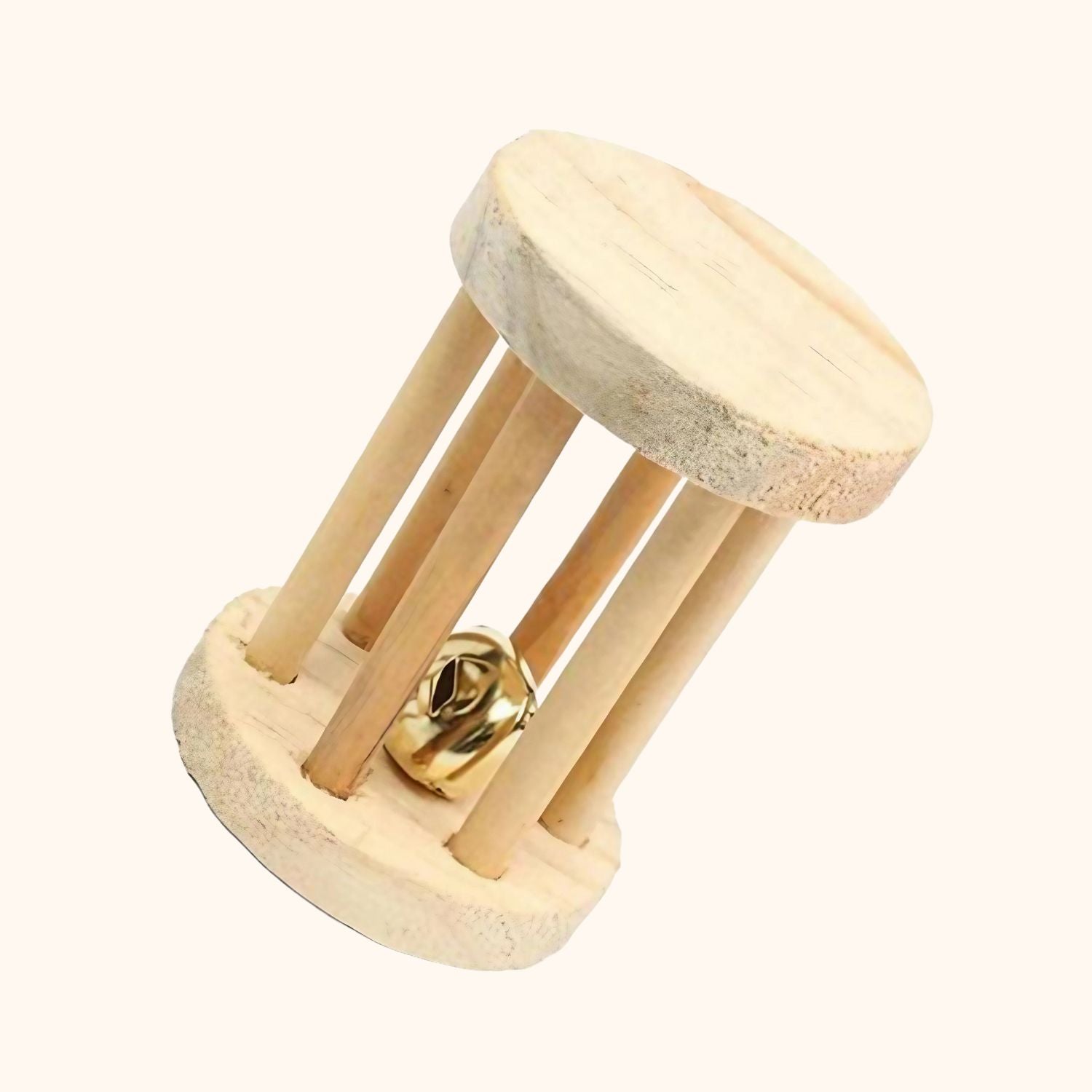 Jouet à ronger en bois naturel pour lapin