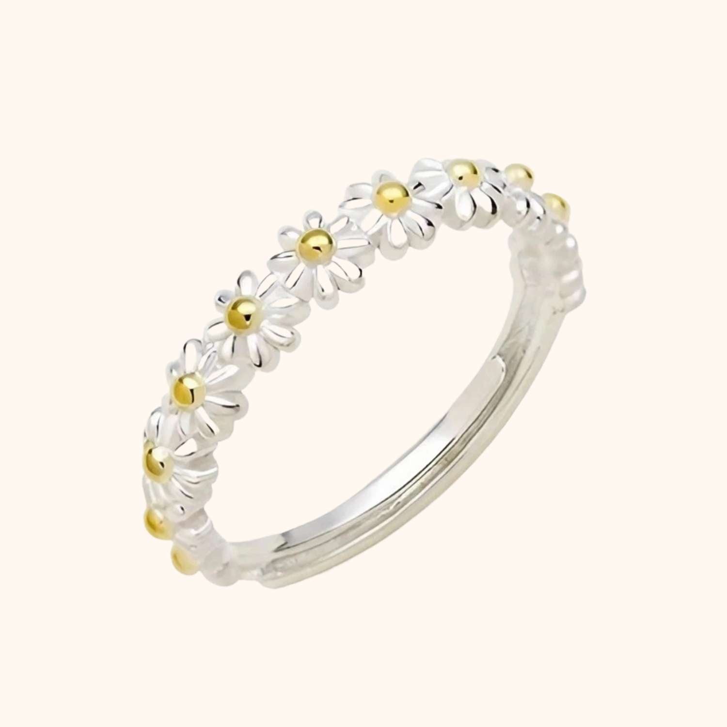 Bague de fiançailles marguerite