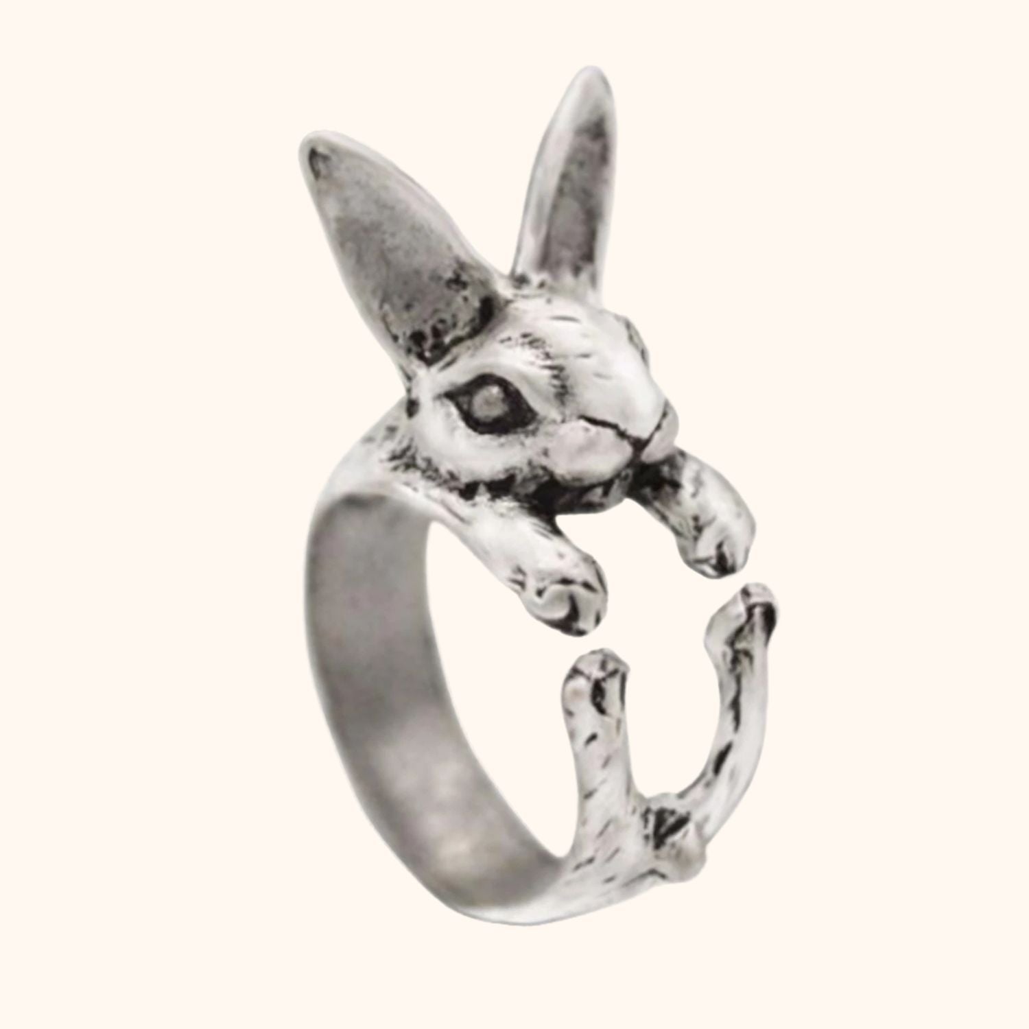 Bague antique lapin