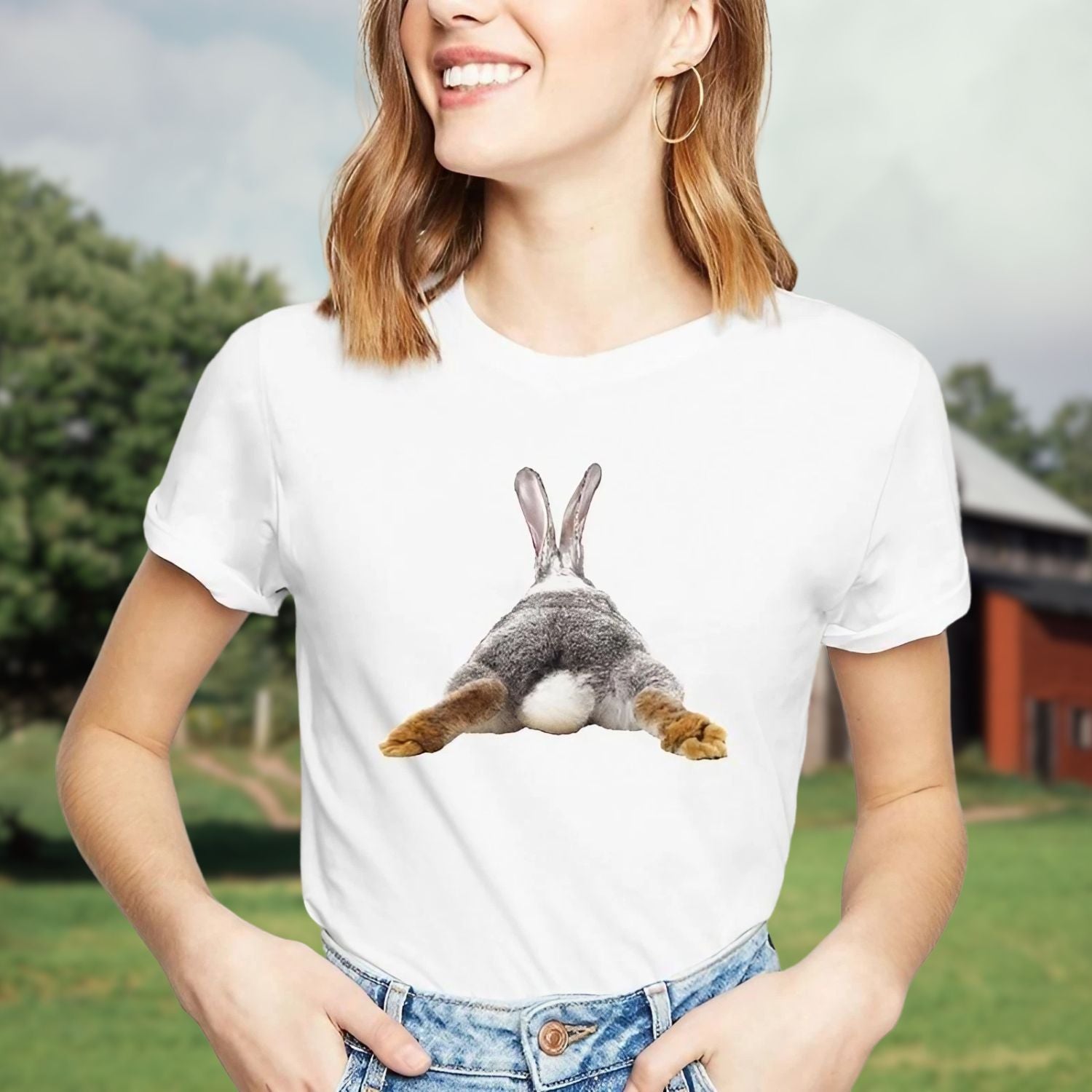 T-shirt tendance lapin