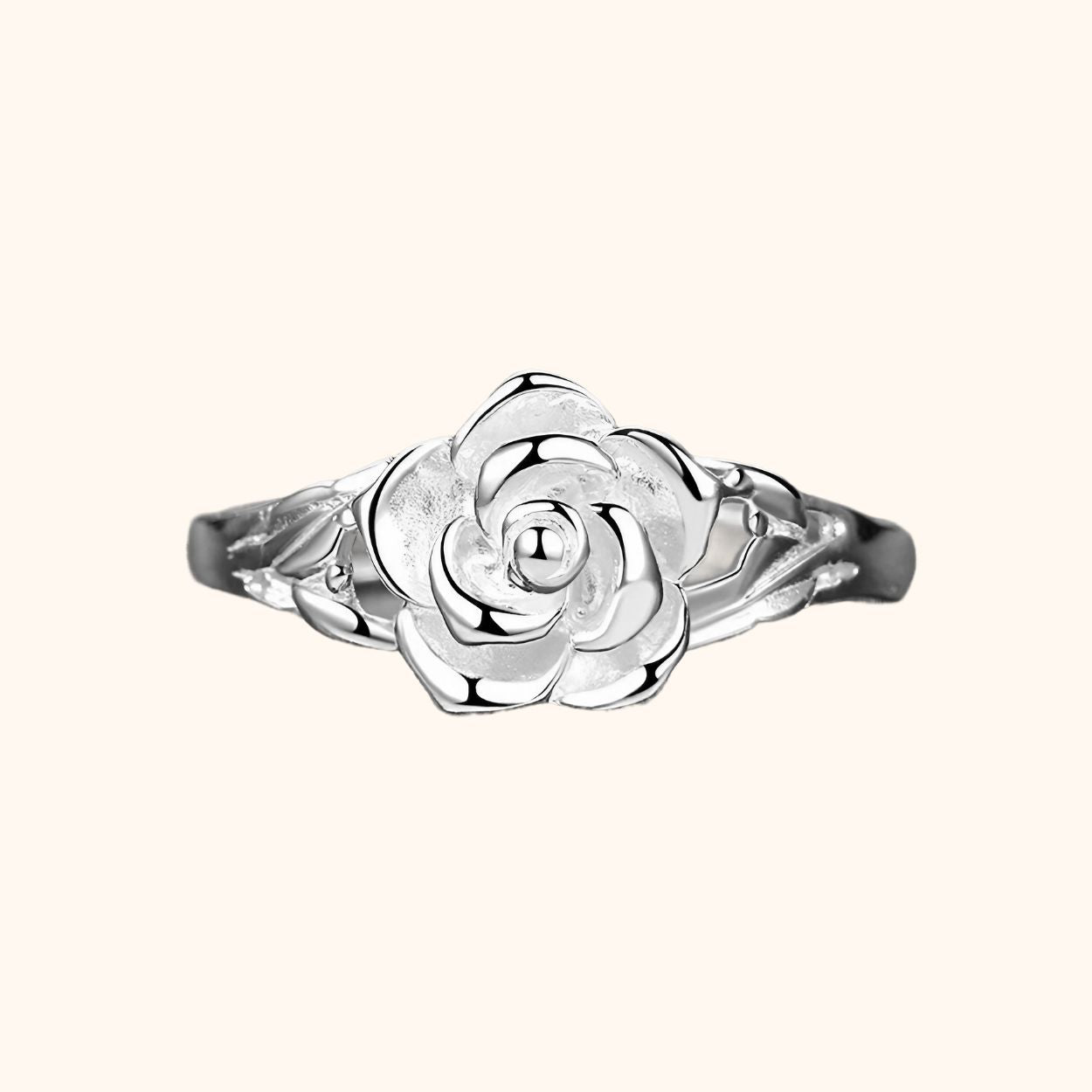 Bague en forme de rose