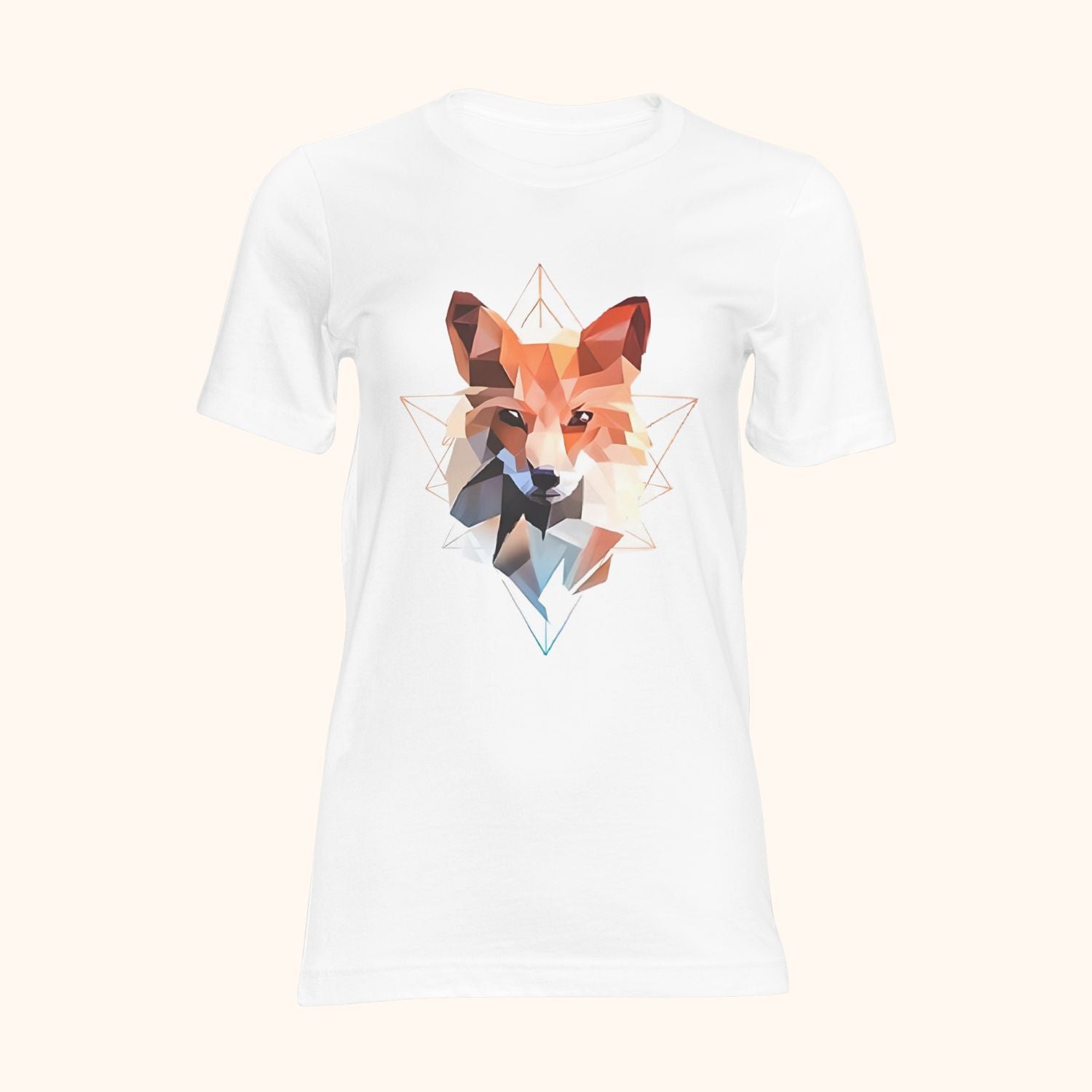 T-shirt tendance origami renard