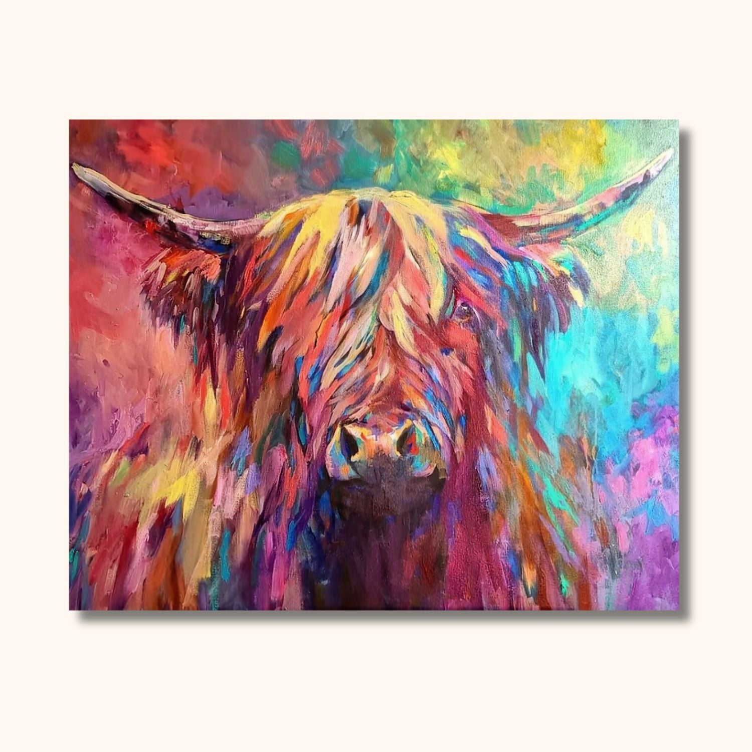 Peinture vache moderne RUMI'ART