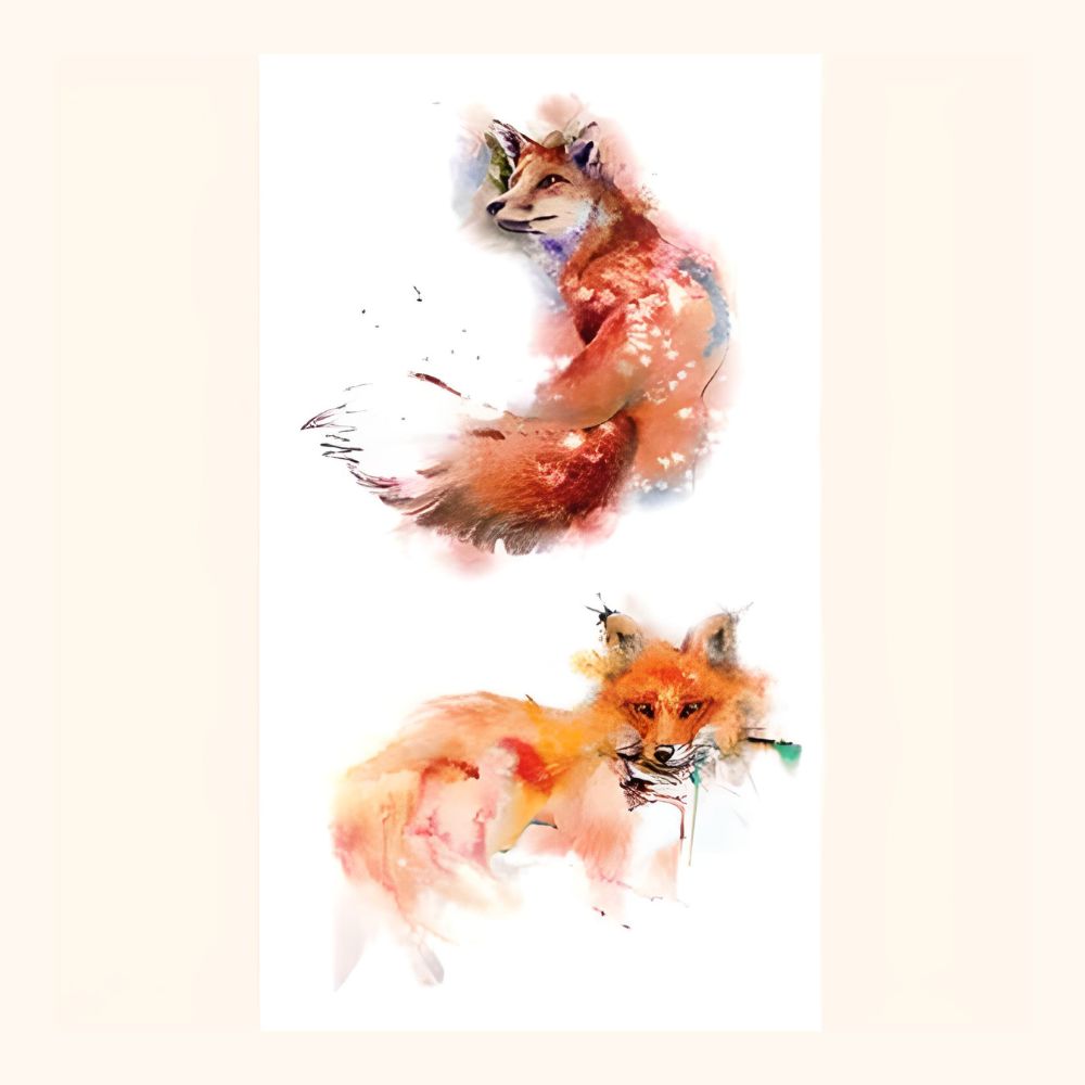 Renard tatouage