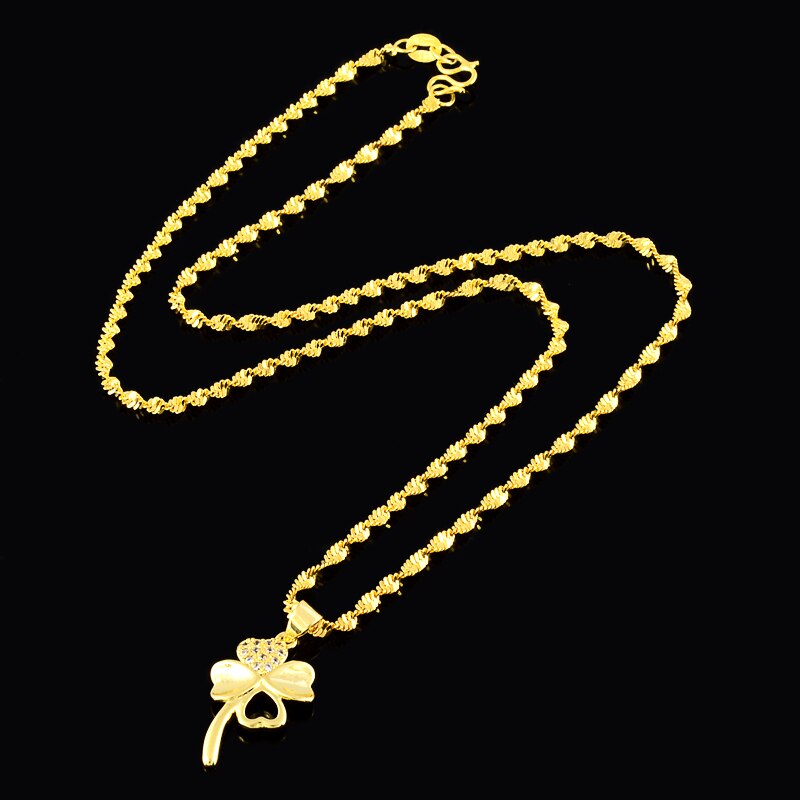 Collier femme trèfle