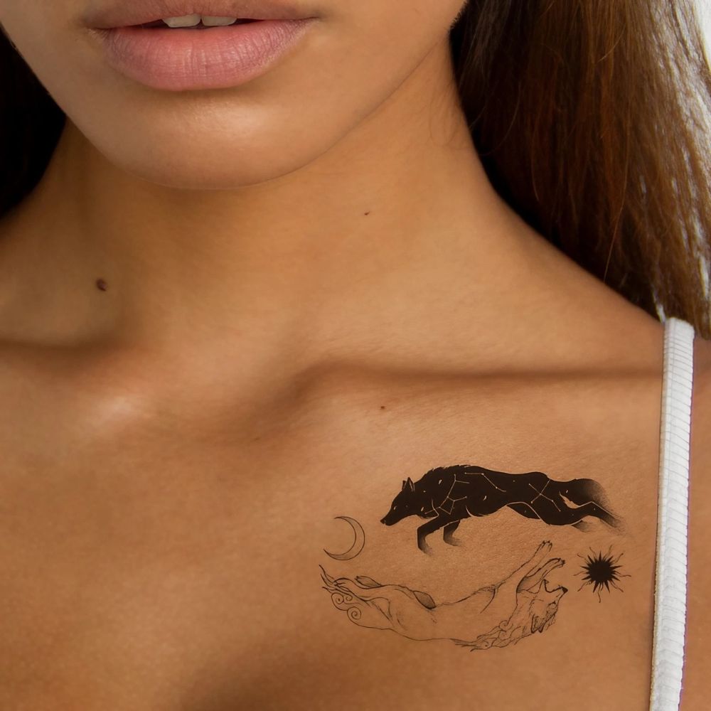 Tatouage renard femme