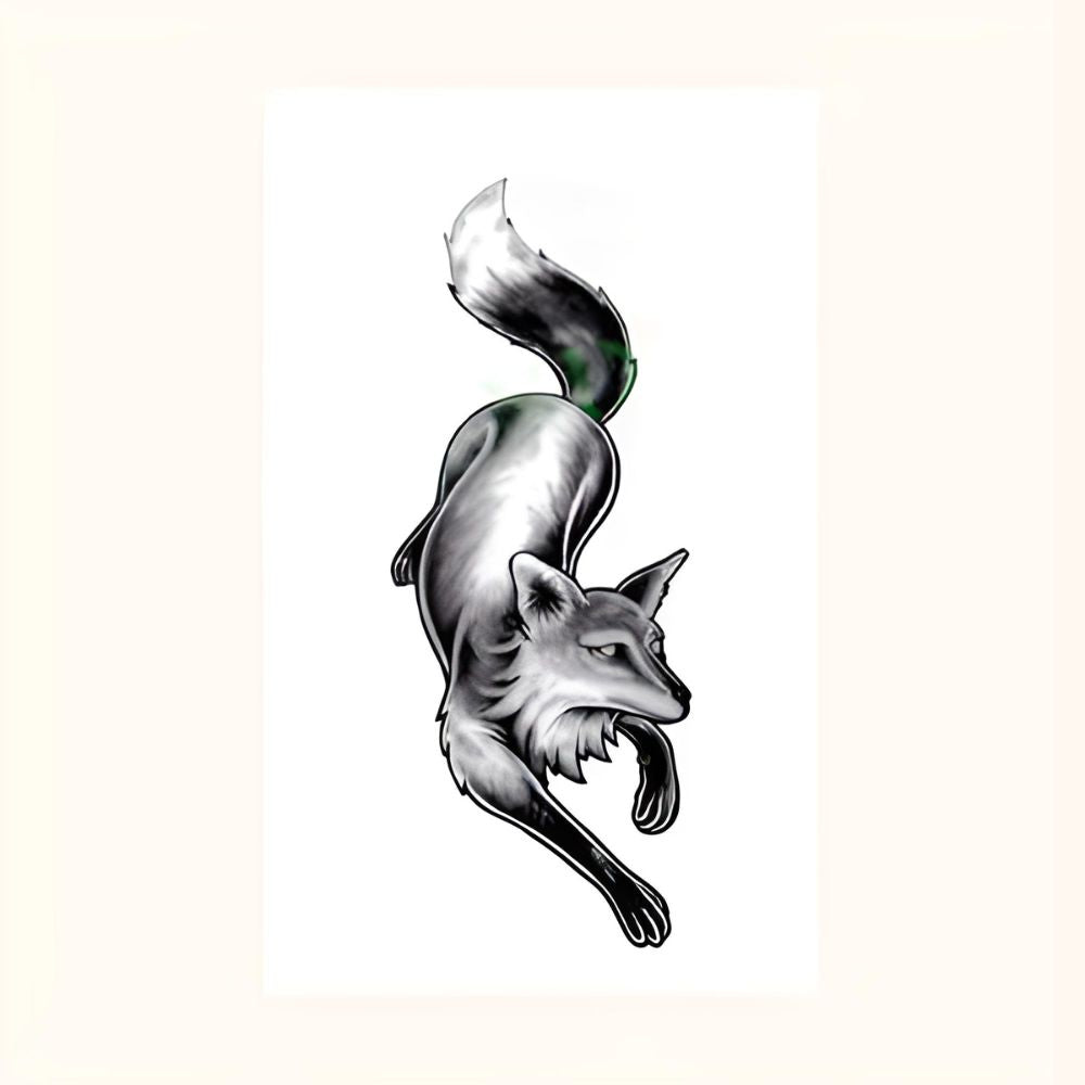 Tatouage renard graphique par Le Petit Fermier
