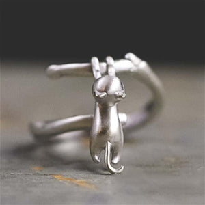 Bague ajustable petit chat - Le Petit Fermier