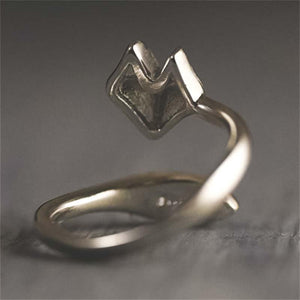 Bague ajustable renard argenté - Le Petit Fermier