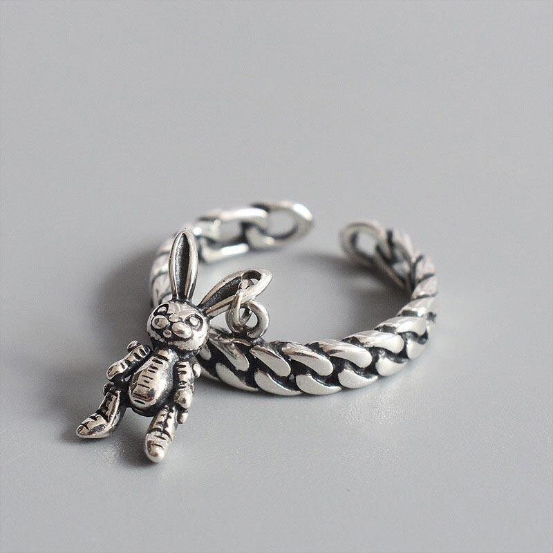 Bague chaîne lapin - Le Petit Fermier