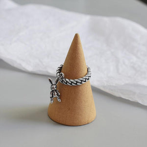 Bague chaîne lapin - Le Petit Fermier