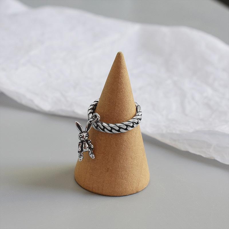 Bague chaîne lapin - Le Petit Fermier