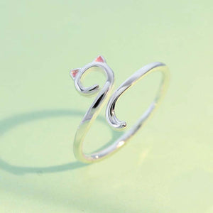 Bague chat aux oreilles roses - Le Petit Fermier