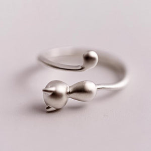 Bague chat en argent - Le Petit Fermier