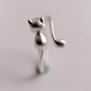 Bague chat en argent - Le Petit Fermier