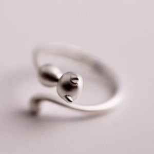 Bague chat en argent - Le Petit Fermier