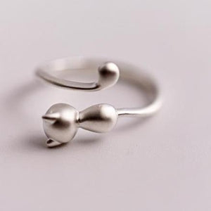 Bague chat en argent - Le Petit Fermier