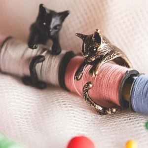 Bague chat en bronze - Le Petit Fermier