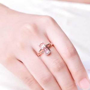 Bague chat le cristal rose - Le Petit Fermier
