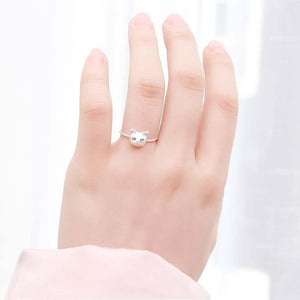 Bague chat luxueuse argentée - Le Petit Fermier