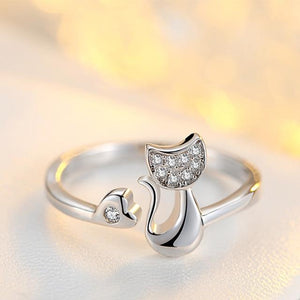 Bague chat romantique - Le Petit Fermier