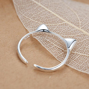 Bague en argent oreilles de chat - Le Petit Fermier