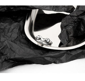 Bague grenouille en argent véritable - Le Petit Fermier