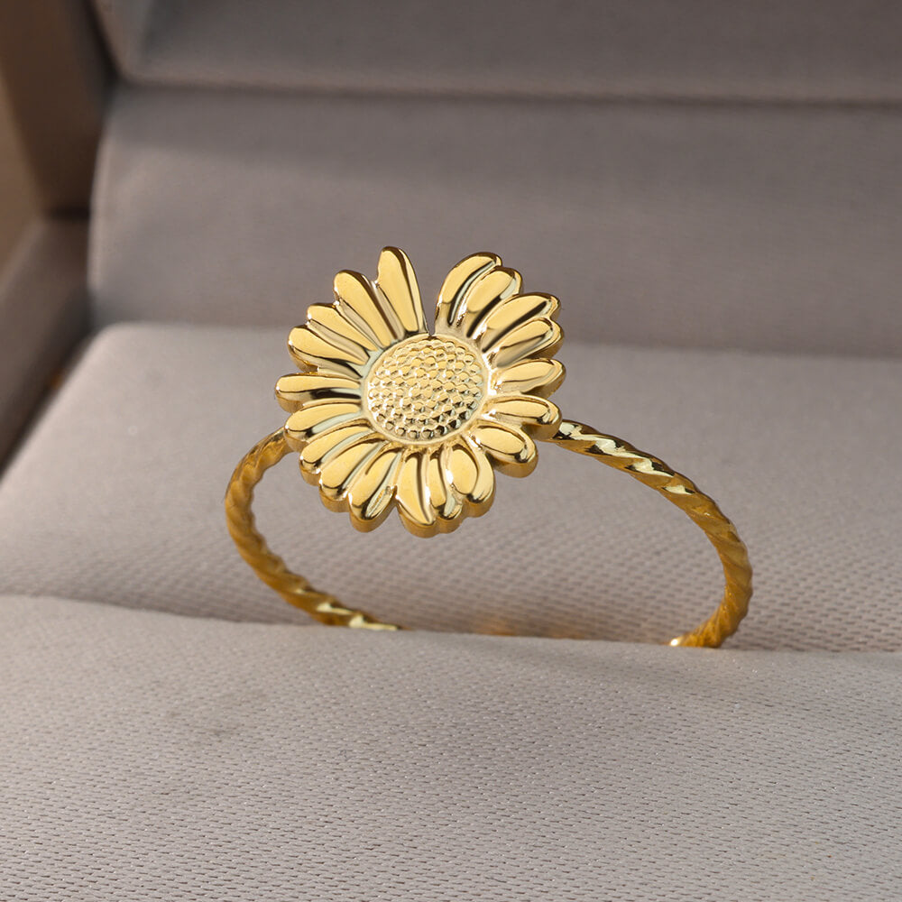 Bague la marguerite dorée - Le Petit Fermier