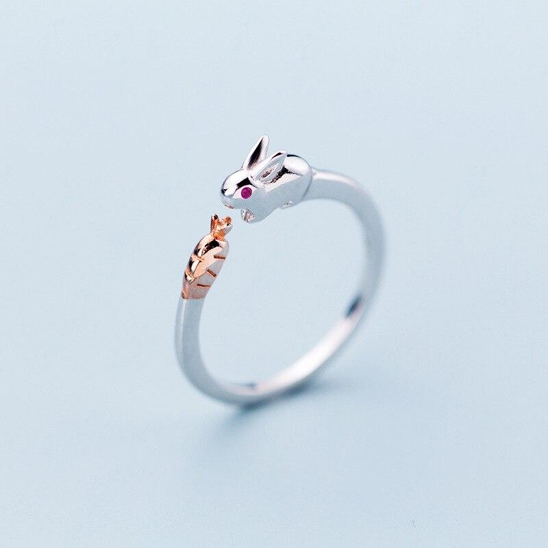 Bague lapin en argent véritable - Le Petit Fermier
