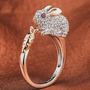 Bague lapin en cristal - Le Petit Fermier