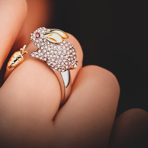 Bague lapin en cristal - Le Petit Fermier
